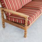Brutalist Bank | Vintage Sofa | Jaren 60 | Eiken thumbnail 10