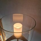 Italiaanse Design Vloerlamp Met Glazen Kap En Diffuser. thumbnail 5