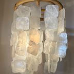 Vintage Capi Paarlemoer Schelpen Hanglamp Bamboe Frame thumbnail 5