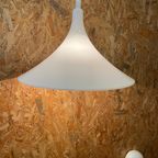 Heksenhoed Lamp Dutch Design Door Harco Loor, Space Age Modernistische Lamp Jaren 80 Wit Kunststo thumbnail 3