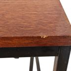 Bijzettafel - Stijl Van Pastoe - Bijzettafel - Fineer - Metaal - Holland - 1960S thumbnail 5