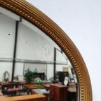 Vintage Goudkleurige Hollywood Regency Barok Rococo Spiegel Schouwspiegel Ovaal. thumbnail 7
