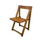 Aldo Jacober - Folding Chair Model ‘Trieste’ - Bazzani Italy - Light Oak (Wood Grain) thumbnail 4