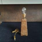 Vintage - Kastlamp - Tafellamp - Rotan - Birma Riet - Myanmar.- thumbnail 2