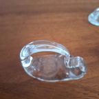 Vintage Set Van 6 Handgemaakte Glazen Servetringen thumbnail 11