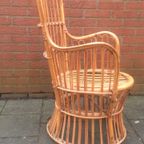 Vintage Fifties Bonacina Rotan Fauteuil/Pauwenstoel thumbnail 5