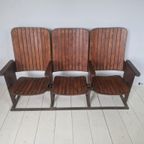 Jaren 30 Art Deco Cinema Bioscoop Stoelen Bankje thumbnail 7