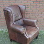 Oor-Fauteuil Zware Kwaliteit Leer thumbnail 6
