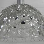 Vintage Hanglamp Met Glazen Kap Met Bubbelpatroon, Jaren 60 thumbnail 17