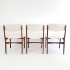 3 Palissander Vintage Dining Chairs Teddy Danish Design thumbnail 4