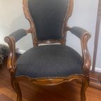 Twee Klassieke Fauteuils Louis Xv Stijl thumbnail 3