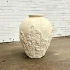 Grote Vintage Mactan Steen Tessellated Vloer Vaas thumbnail 9