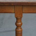 Grote Robuuste En Tijdloze Antieke Engelse Eettafel Gemaakt Van Eikenhout thumbnail 16