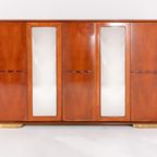 Italian Mid-century Maple Veneer Wardrobe From 1950’s thumbnail 3