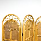 Vintage Rotan Kamerscherm Roomdivider Room Divider Rieten thumbnail 8