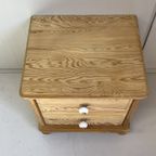 Blank Grenen Ladekastje Nachtkastje Brocante thumbnail 3