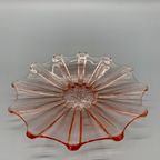 Art Deco Rosaline Persglas Schaaltje Sneeuwvlok thumbnail 4