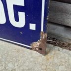 Zwaar, Groot, Dik Geëmailleerd Gebold Bord Kreis-sparkasse. thumbnail 6