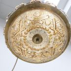 Deense Hanglamp | Vintage | Amberkleurig Glas | Wengé thumbnail 9