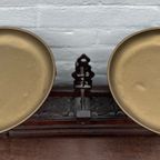 Antieke Art Nouveau Weegschaal Met 2 Messing Schalen, 50 Cm Breed thumbnail 4