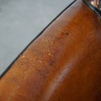 Subtiele Cognac-kleurige Schapenleren Armchair Met Een Leuke Vormgeving thumbnail 11