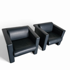 Pair / Trix And Robert Haussmann / Leather Chairs By Knoll thumbnail 12