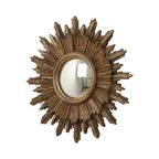 Mid Century Gouden Zonnespiegel Sunburst Spiegel Convex 53Cm thumbnail 10