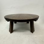 Brutalist Solid Wooden Coffee Table , 1970’S thumbnail 12