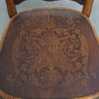 Set Van 6 Originele Antieke Jacob En Josef Kohn Bentwood Design Thonet Stoelen Uit Begin 20e Eeuw thumbnail 6