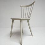 Set Witte Vintage Spijltjesstoelen, 1970’S thumbnail 6