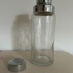 Vintage Cocktail Shaker Glas / Zilver thumbnail 3