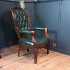 Antieke Chesterfield Dames Armfauteuil thumbnail 6
