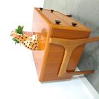 Teak Ladekast Met Zwarte Metalen Grepen, Tv Meubel thumbnail 8