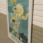 Vintage Jean Jansem Sunflower Poster, Expo'90, Osaka Japan thumbnail 6