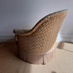 Vintage Fluweel Fauteuil Met Franjes Boudoir thumbnail 6