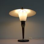 Oude Deense Bureaulamp In Metaal, Hout En Glas - Lyfa - Denemarken Jaren 50 - thumbnail 10