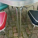 Blackstone "American" Diner Tafel Merk Bel Air Met 6 Stoelen thumbnail 3