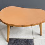 Pink Leatherette Kidney Shaped Plant Table 1960S thumbnail 8