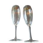 2 Stuks Vintage Champagne Glazen Goudkleurige Blaadjes thumbnail 6