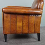 Mooie Strakke Schapenleren Artdeco Design Fauteuil Met Mooie Accenten Rondom thumbnail 6