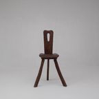 French Brutalist Tripod Chair thumbnail 3