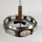 Lakro Amstelveen - Hanglamp - Ufo Lamp - Houtfineer - Aluminium - 60'S thumbnail 4