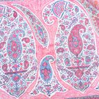 Antieke 19e Eeuwse Perzische Kalamkari/kalmikara Paisley Sjaal thumbnail 6