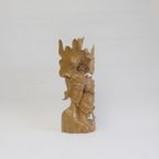 Art Deco Balinese Woodcarving Of A Couple, 1930S thumbnail 11