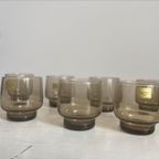 Vintage Rookglas Luminarc France Glazen - 7 Stuks thumbnail 2