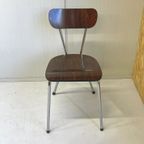 Vintage Keukenstoel Rosewood Formica Sixties thumbnail 4