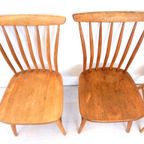 4 X Retro Vintage Stoel Akerblom Spijlenstoel Jaren 50 Zweden thumbnail 6