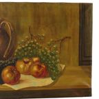 Stilleven Fruit Met Een Kruik Olieverf Op Doek Schilderij Gesigneerd thumbnail 11