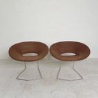 Set Van 2 Designstoelen In De Stijl Van Artifort, Leolux, Pierre Paulin thumbnail 4