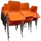 Vintage Oranje Stoel (lot Of Apart Te Koop ) thumbnail 12